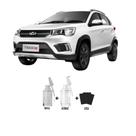 Tinta Tira Risco Automotivo Branco Solido Chery + Verniz 15ml