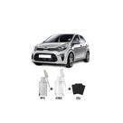 Tinta Tira Risco Automotivo Bright Silver Met - 3D Kia + Verniz 15ml