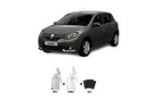 Tinta Tira Risco Automotivo Cinza Acier Met - 266 Renault + Verniz 15ml