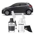 Tinta Tira Risco Automotivo Cinza Titanium Nissan + Verniz 15ml Tinta Tira Risco Automotivo Cinza Titanium Nissan + Verniz 15ml