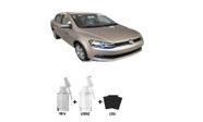 Tinta Tira Risco Automotivo Prata Egito VW + Verniz 15ml