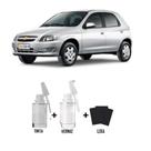 Tinta Tira Risco Automotivo Prata Polaris GM + Verniz 15ml
