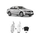 Tinta Tira Risco Automotivo Prata Sargas VW + Verniz 15ml
