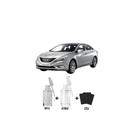 Tinta Tira Risco Automotivo Prata Sonata Hyundai + Verniz 15ml