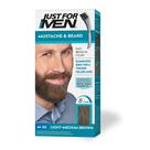 Tintura de barba exclusiva para homens Bigode e barba castanho claro e médio Tintura de barba exclusiva para homens Bigode e barba castanho claro e médio