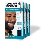 Tintura de barba exclusiva para homens Mustache & Beard Black M-60 x3 Tintura de barba exclusiva para homens Mustache & Beard Black M-60 x3
