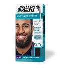 Tintura de barba exclusiva para homens, rica em bigode e barba, marrom escuro M-47