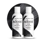 Tintura de cabelo Adore Semi Permanent Off Black 118 ml (pacote com 2)