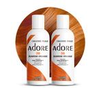 Tintura de cabelo Adore Semi Permanent Sunsine Orange 118 ml (pacote com 2)