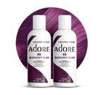 Tintura de cabelo Adore, semi permanente, vegana, livre de crueldade, 120 ml x2 Tintura de cabelo Adore, semi permanente, vegana, livre de crueldade, 120 ml x2