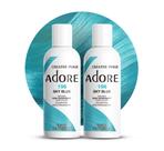 Tintura de cabelo Adore, semi permanente, vegana, livre de crueldade, azul, 120 ml