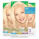 Tintura de cabelo Clairol Balsam 599 Ultra Light Natural Loira x3