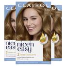 Tintura de cabelo Clairol Nice'n Easy 6,5 g mais clara, marrom dourado, x3 Tintura de cabelo Clairol Nice'n Easy 6,5 g mais clara, marrom dourado, x3