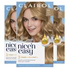 Tintura de cabelo Clairol Nice'n Easy 8A Medium Ash Blonde, pacote com 3 unidades