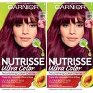 Tintura de cabelo Garnier Nutrisse Ultra Color RP1 Rosa Vermelho x2