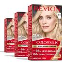 Tintura de cabelo Revlon ColorSilk 04 Ultra Light Natural Loira x3