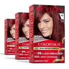 Tintura de cabelo Revlon ColorSilk Auburn Brown 49 com Bond Repair x3