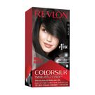 Tintura de cabelo Revlon ColorSilk Beautiful Color Soft Black, pacote com 6