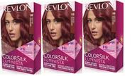 Tintura de Cabelo Revlon Colorsilk Luminista Vermelho Intenso - Kit com 3 Unidades