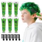 Tintura de cabelo temporária Byhoo Green 90ml lavável para crianças de 7 a 12 anos Tintura de cabelo temporária Byhoo Green 90ml lavável para crianças de 7 a 12 anos