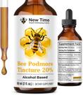 Tintura Orgânica de Abelha Podmore 20% Álcool em Gotas 60ml Extrato Líquido de Apis mellifera para Suporte Imunológico, Respiratório e Antioxidante
