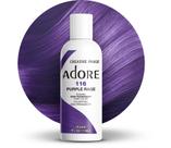 Tintura para cabelo Adore Semi Permanent Purple Rage 116 Vegan 118 mL