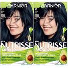 Tintura para cabelo Garnier Nutrisse Creme Nutritivo 22 Azul Intenso Preto
