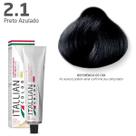 Tintura para cabelos itallian color premium 2.1 preto azulado 60gr