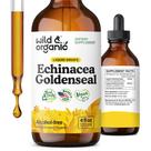 Tintura Selvagem e Orgânica Echinacea Goldenseal 118 ml de suporte imunológico Tintura Selvagem e Orgânica Echinacea Goldenseal 118 ml de suporte imunológico