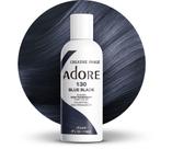 Tintura semipermanente para cabelo Adore 130 Azul Preto 118 ml