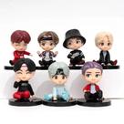 Tiny Tan Bts Throwback Coleção 7 Bonecos Com Base