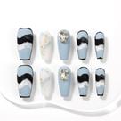 Tips de Unhas Postiças Sun&Beam Nails Artesanais Estilo Coffin Ballerina
