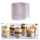 Tira De Acetato Tira de Pet Transparente Bolos Tortas 10cm 12 Rolinhos