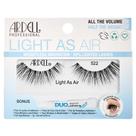 Tira os cílios Ardell Light As Air 522 com adesivo para cílios