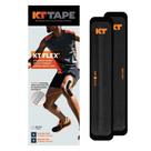 Tiras adesivas KT Tape KT Flex reforçadas 10 cm, pacote com 8 unidades, pretas Tiras adesivas KT Tape KT Flex reforçadas 10 cm, pacote com 8 unidades, pretas