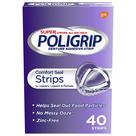 Tiras Adesivas para Dentadura Super Poligrip Strong - 40 Unidades