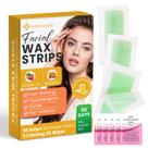 Tiras de cera facial ShineMore para depilação 50 tiras e 5 toalhetes