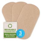 Tiras de cicatrizes de gel de silicone Epiderm Small Scars, pacote com 3