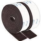 Tiras de feltro PremiFix 2 rolos 2,5 x 152 cm marrom adesivas Tiras de feltro PremiFix 2 rolos 2,5 x 152 cm marrom adesivas