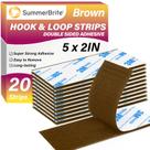Tiras de gancho e laço Summerbrite 5 x 12,7 cm 10 pares/20 tiras