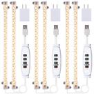 Tiras de luz LED Grow RWNTAO Full Spectrum 20W 3 cabeças 33cm Tiras de luz LED Grow RWNTAO Full Spectrum 20W 3 cabeças 33cm