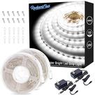 Tiras de luz LED RadiantFlux 2x3m 24V reguláveis brancas Tiras de luz LED RadiantFlux 2x3m 24V reguláveis brancas