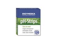Tiras de pH Enzymedica 120 Count para balanceamento básico de pH