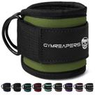 Tiras de tornozelo Gymreapers para Cable Machine Kickbacks Green