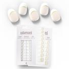 Tiras de unhas de gel edamani, gel instantâneo 100% real totalmente curado