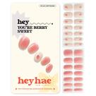 Tiras de unhas de gel Heyhae Semi Curadas Glitter Pink Spring 28 unidades