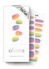 Tiras de unhas de gel semi-curadas Ohora N Pastel Yellow Ombre