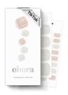 Tiras de unhas de gel Sohora Semi Curred P Aura Nude com acessórios Tiras de unhas de gel Sohora Semi Curred P Aura Nude com acessórios