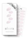 Tiras de unhas em gel Sohora Semi-Curadas em Rosquinha Vitrificada Branca