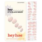 Tiras de unhas Heyhae Gel semicurado French Pink Spring 28 unidades